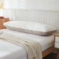 thumbnail image 1 of Move Over White Taupe Reversible Body Pillow Cover Soft Washed Microfiber Long Body Pillowcase 20*54 inch, 1 Pack, 1 of 8