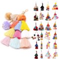 thumbnail image 2 of Porte-clés à Franges Mode Multifonction Porte-Clés Pendentif Pompon Charme de Sac à Franges, 2 of 7