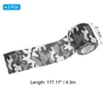 thumbnail image 2 of 2in x 14.76ft Camo Tape Wrap, 2 Rolls of Self-Adhesive Camouflage Tape for Camera Flashlight, Snow Black and White, 2 of 6