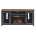 thumbnail image 6 of Martin Svensson Home Bolton 65" TV Stand w/ Electric Fireplace Black and Natural, 6 of 7