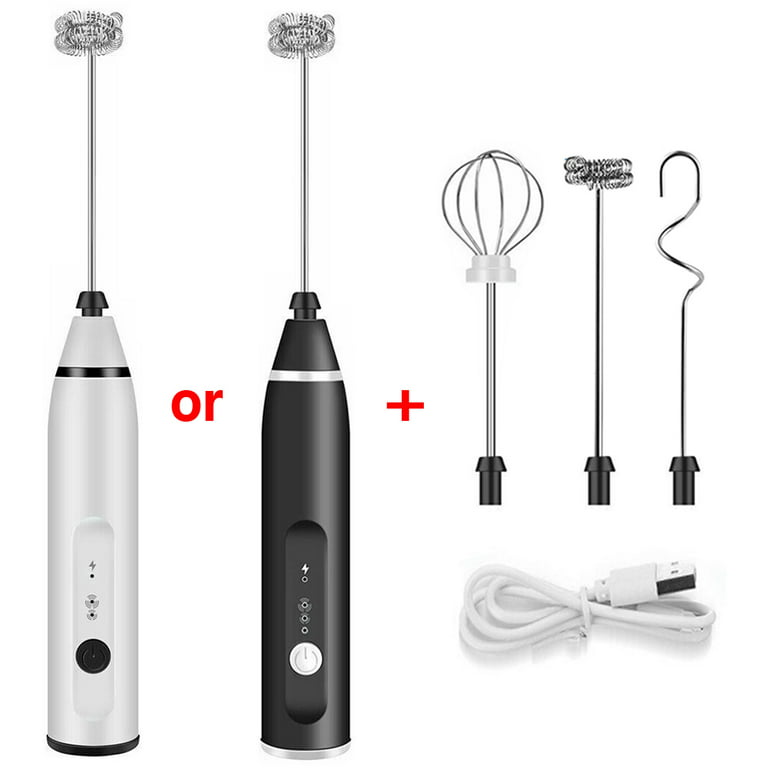 Rechargeable Electric Egg Beater And Milk Frother - 3-speed