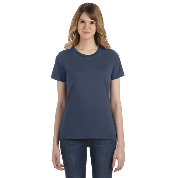 Womens Fashion Fit Ringspun T-Shirt - Walmart.com