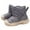 Gray, variant on Quealent Baby Boys Girls Winter Warm Shoes Cozy Fleece Snow Boots Toddler Non-Slip Walking Shoes Infant Outdoor Water Resistance Faux Furry Booties Brown for Size 6
