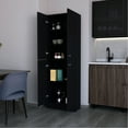 thumbnail image 2 of Black 4-door Pantry Cabinet With 5 Versatile Shelves For Kitchen 4 Doors And Function, 2 of 2