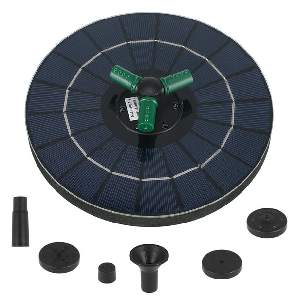 Bomba de fuente solar Fuente solar para piscina Fuente para pájaros Fuente para jardín