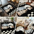 thumbnail image 6 of Chef Gnomes 8x10 Area Rugs, Rustic Black White Paid Dessert Cake Cook Non-Skid Rubber Backing Large Rectangle Rugs - Living Room Bedroom Home Office, Indoor Floor Mat Carpets Washable Rug, 6 of 9
