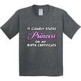 thumbnail image 3 of Inktastic Princess Youth T-Shirt, 3 of 5
