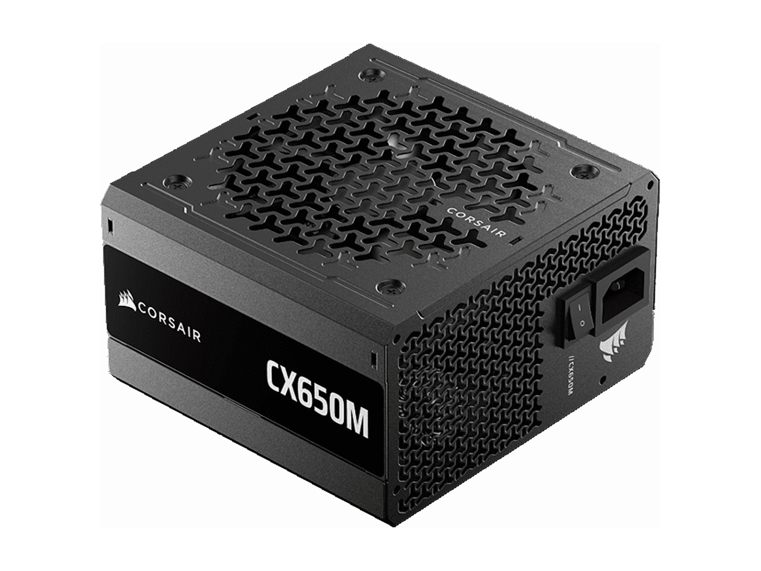 Corsair CX650M (2025) Semi Modular ATX 3.1 PCIe 5.1 Low-Noise 650W Power Supply with 12V-2x6 Cable – Cybenetics Bronze Efficiency, LLC Topology, 105°C Capacitors – Black