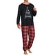 thumbnail image 4 of INSPIRAR CHIC Conjunto de Pijamas de Navidad para Mujeres, Manga Larga, Árbol de Navidad, Conjunto de Lounge a Juego para Parejas, Rojo ["Niños y Niñas"], 4 of 5