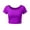 Purple, variant on yillto Girls Basic Short Sleeve Shirts Crop Slim Tee Crew Neck Spring Summer Fashion Going out Tshirts