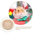 thumbnail image 6 of Howish feeding bowl Wooden Food Bowl for Guinea Pig, Hamster, Gerbil, Squirrel, Chinchilla, Rabbit(3.54"X3.54"X0.79"), 6 of 9