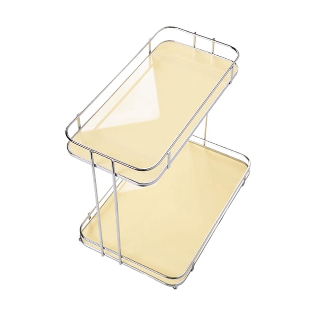 Organizador de cosméticos para encimera, soporte para maquillaje, cajón para almacenamiento de cosméticos Aureato de 2 niveles