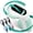 green, variant on E975 Handheld 3D Embossing Label Maker, Manual Portable Emboss Label Printer with 6 Rolls Waterproof Color Tapes, 48 Character Dial European Accent & Currency Symbols, No Battery Required