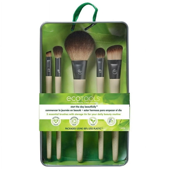 EcoTools Start The Day Beautiful Makeup Brush Kit 1.0 ea Pack of 2