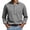 Gray C, variant on Stamzod Men's Dress Shirts Solid Color Band Collar Long Sleeve Shirt Business Casual Button Up Shirt for Wedding Party Khaki XL
