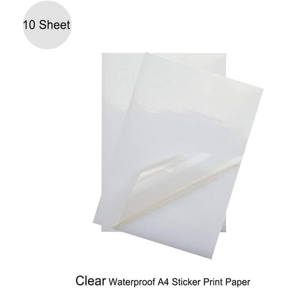 Sticker Paper Quality Waterproof A4 Clear Matter Self Adhesive Sticky Back Label Printing Paper Sheet Inkjet Laser