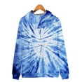 thumbnail image 2 of Tie Dye Zipper Hoodie For Men Women Unisex Sweatshirts Fashion Autumn Harajuku Hip Hop Tops Casual Boys Girls Zipper Hooded Tops, 2 of 3