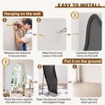 thumbnail image 2 of Antok 81"x41" Cloud Full-Length Mirror with Stand - Elegant Floor Mirror, Shatterproof, Freestanding/Wall Mount, for Bedroom, Dressing Room, Reinforced Sliver Frame, 2 of 9
