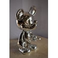 thumbnail image 3 of Nifao Contemporary Silver Chrome Mickey Mouse Resin Statue – Modern Home Decor Sculpture, 12"L x 9"W x 16"H, 3 of 11