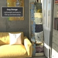 thumbnail image 3 of Red Lantern 6 ft. News Report Canvas Room Divider, 3 Panel, Freestanding, Multicolor, 3 of 5