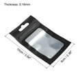 thumbnail image 2 of Bolsas holográficas Uxcell 3.9x2.4", paquete de 100 bolsas de plástico aluminizado resellables para pequeñas cosas, negro, 2 of 5