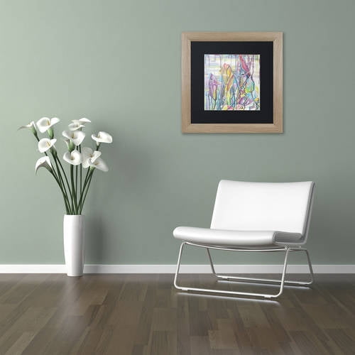 Trademark Fine Art "Himalayas" Canvas Art by Lauren Moss Black Matte, Birch Frame