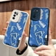 thumbnail image 1 of Proteja su iPhone con una elegante funda plateada mate de doble capa que presenta gráficos divertidos y artísticos, 1 of 4
