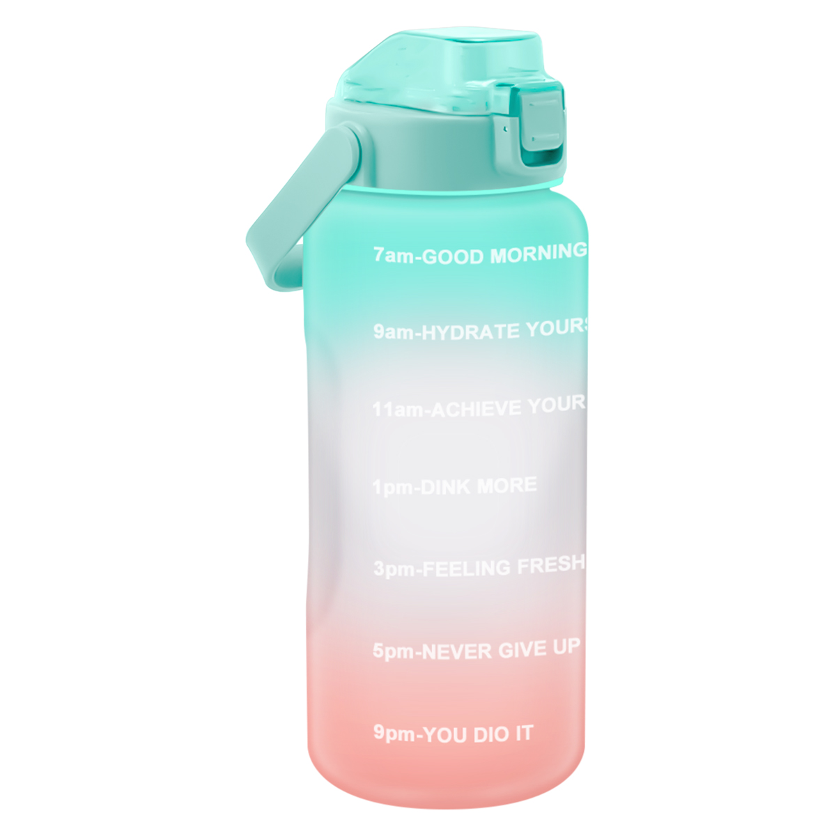 Littleduckling 2 Litre Motivational Water Bottle With Time Markings 