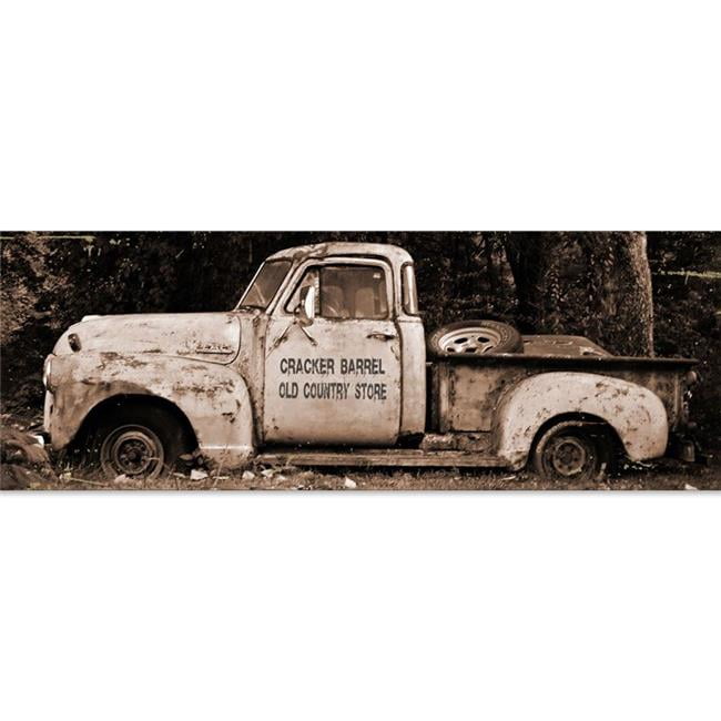 Past Time Signs AIF041 8 x 24 in. Cracker Barrel Truck Satin Sign ...