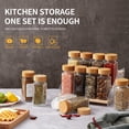 thumbnail image 2 of Mistaha Square Glass Spice Jar Set - 24 Pack (4oz) with Shaker Lids, Labels, Marking Pen, Funnel, and Rag, 2 of 6