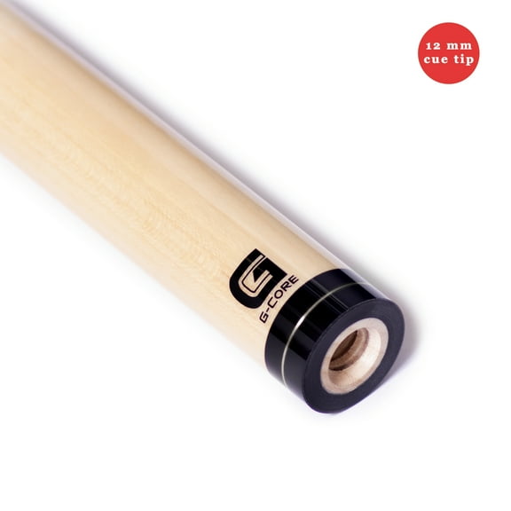 McDermott G-Core Billiard Pool Cue Shaft, Silver Ring, 3/8"-10, 12 mm cue tip