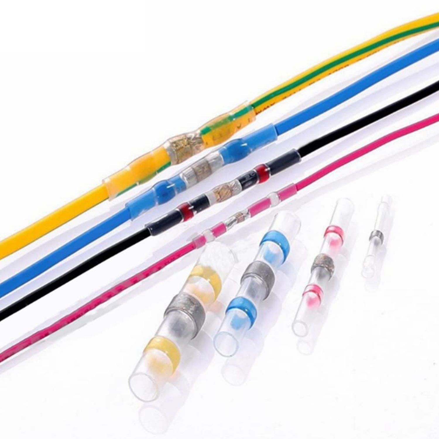 600Pcs Solder Seal Wire Connectors SelfSolder Heat Shrink Butt