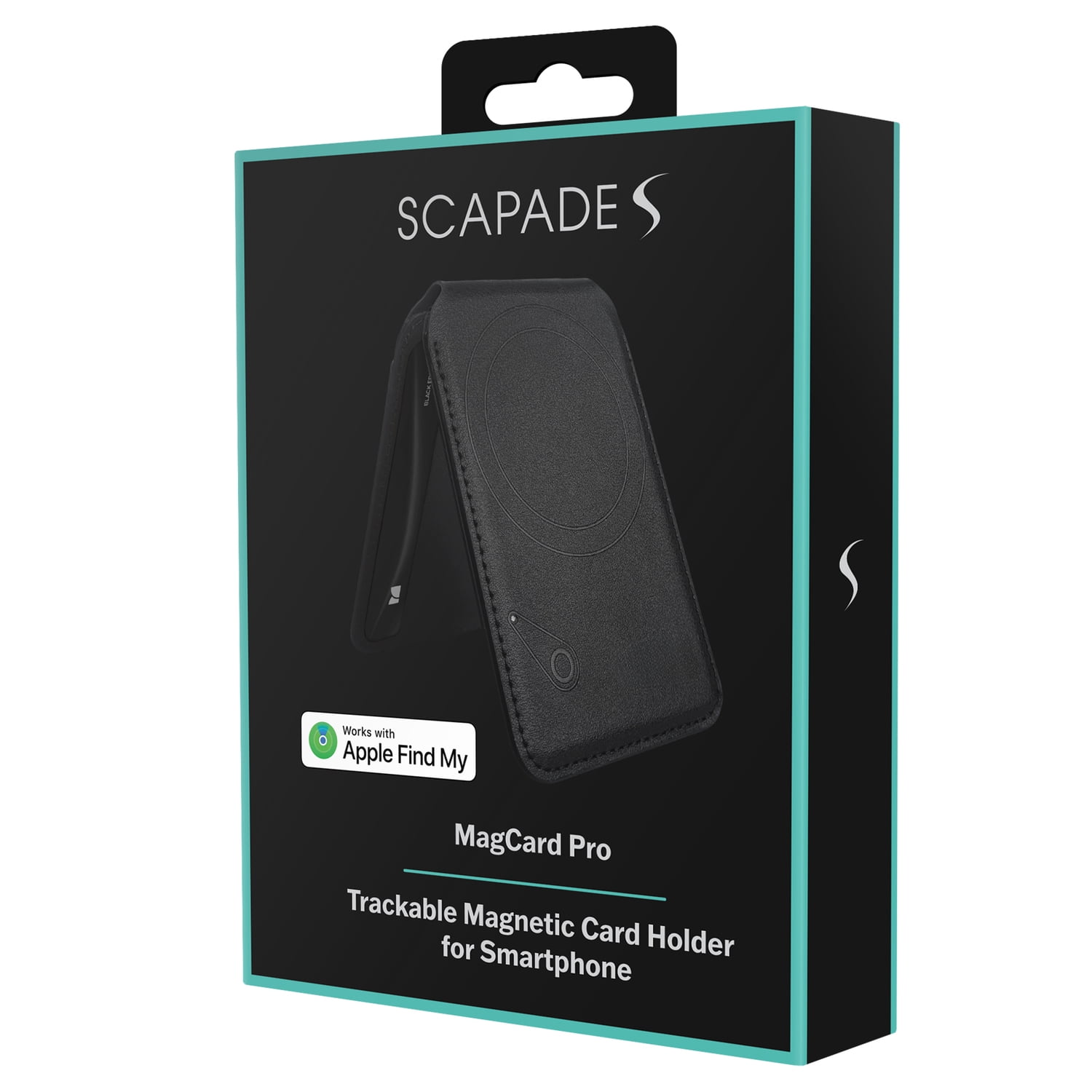 Scapade MagCard Pro MagSafe-Compatible Magnetic Card Holder Wallet with Kickstand and Apple Find My Tracker
