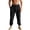 Black-pants, variant on Aezemi Men Loose Fit Jogger Pants Drawstring Workout Pull on Elastic Waist Casual Workout Pants with Pockets Outdoor Summer Spring Sports Comfy Baggy Trousers M