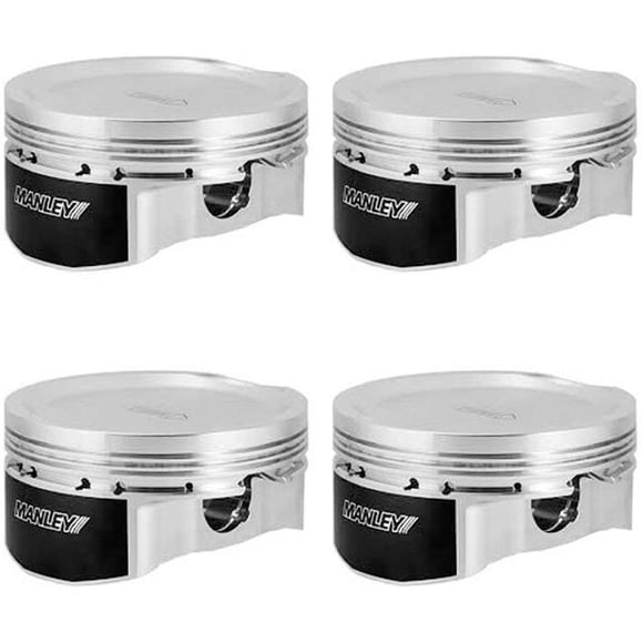 Manley Performance 632202C-4 99.75 mm Bore 0.25 mm Size 8.5-1 Dish Piston Set for 2004 Plus Subaru WRX STI EH257