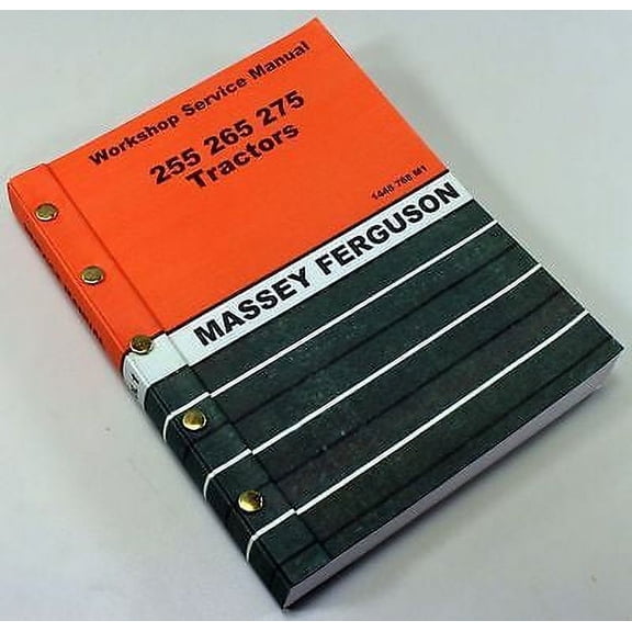 Massey Ferguson 255 Tractor Service Repair Shop Manual Technical Workshop Mf 255