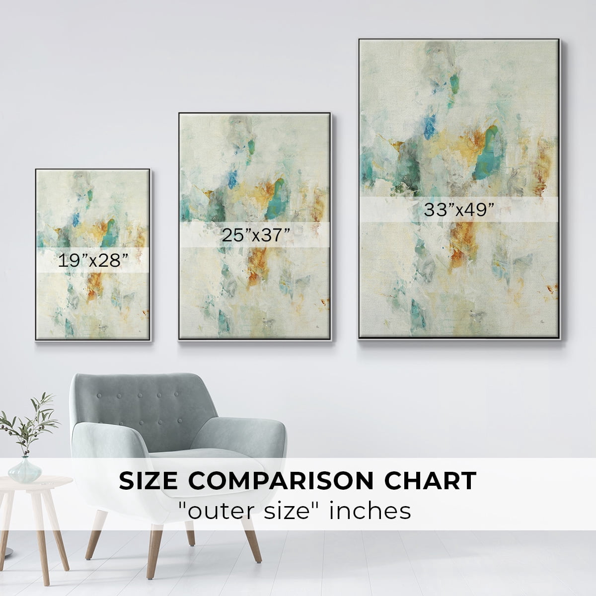 Let's Dance Framed Premium Gallery Wrapped Canvas - Ready to Hang - 25 x 37 - White Floating Frame