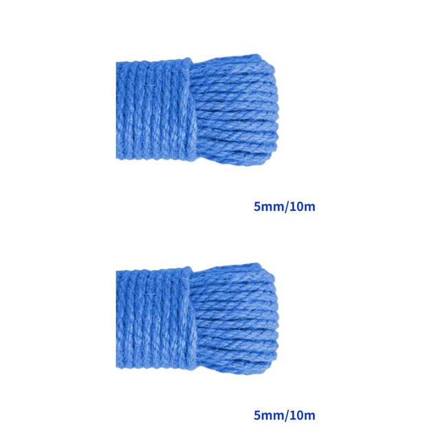Langgg Color Hemp Rope Roll Making Tool 100 Cotton rope colorful twine macrame cord string thread Handmade String accessory DIY cord Royal blue 5mm x 10m 2Set