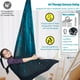 thumbnail image 2 of Columpio Sensorial HiChrote para Niños Soporta hasta 136 kg Interior y Exterior Kit de Columpio Terapéutico con Ganchos de Hamaca para Calmar, Efecto para Autismo, TDAH o TED. (Verde Espacial), 2 of 7