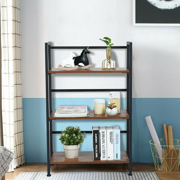 Spero 37 H X 12 W Stainless Steel, Cathleen 3 Tier Etagere Bookcase