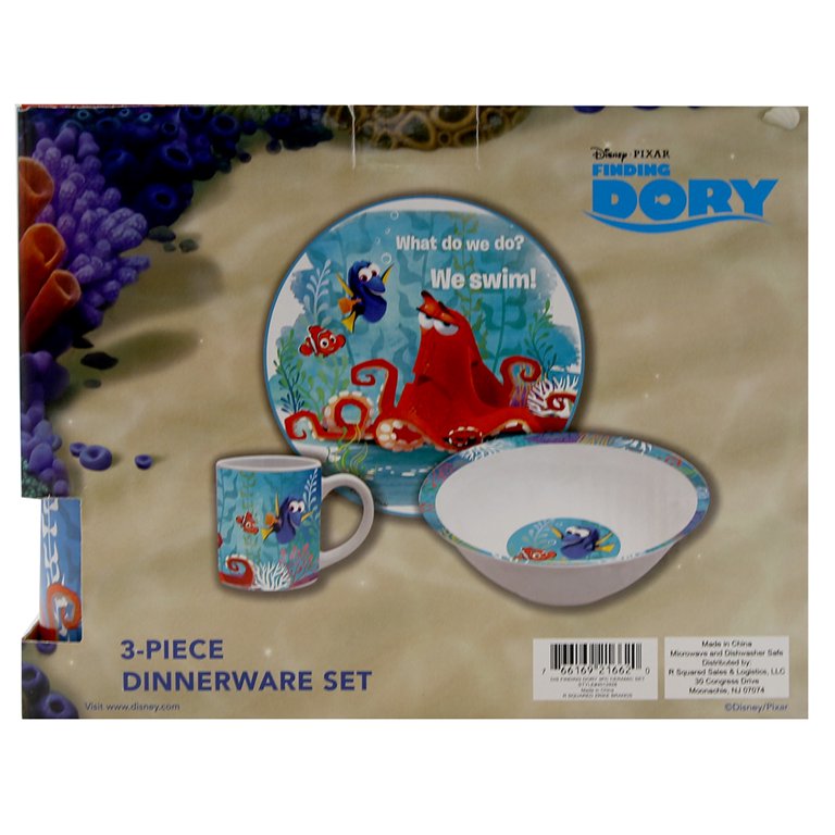 TUPPERWARE Disney / Pixar 3-Pc On-the-Go Finding Dory Lunch Set