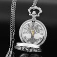 thumbnail image 4 of Reloj de bolsillo Tiong 4,5 cm de cuarzo con árbol de la vida y cadena, 4 of 9
