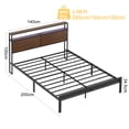 thumbnail image 3 of Cama Matrimonial/Full Fabato con Led, 3 of 6