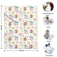 thumbnail image 4 of White Mermaid Pattern Blanket,Comfortable Soft Flannel Throw Blanket,All Season,Warm Lightweight Blankets for Sofa Bed Couch Living Room Chair,30"x40", 4 of 4