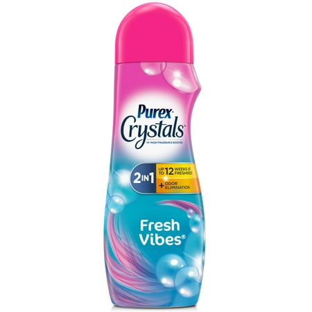 Purex Crystals In-Wash Fragrance and Scent Booster, Fresh Vibes, 21 Ounce