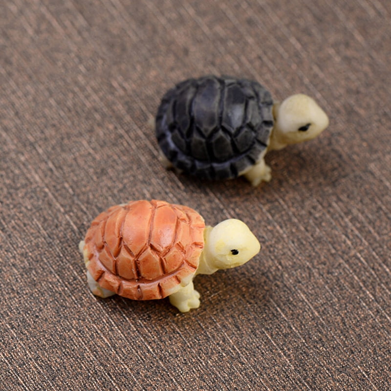 2pcs Miniature Dollhouse Bonsai Fairy Garden Landscape DIY Tortoise Decor$ECIHWF