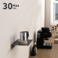 thumbnail image 4 of baomifa-Small Floating Shelf for Wall Storage, Mini Display Shelf for Collectibles, Metal Wall Shelf for Bathroom/Living Room/Kitchen/Bedroom(Grey, 8"), 4 of 4