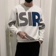 thumbnail image 5 of Sudadera de cuello redondo para hombre, sudadera con capucha blanca gráfica sin capucha negra para hombre, jersey de cuello redondo de algodón, top barato de alta calidad Emo, 5 of 5