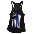 thumbnail image 1 of Rothco Women Thin Blue Line Flag Racerback Tank Top, 1 of 3