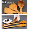 thumbnail image 3 of Espátula de Madera para Cocinar - Madera Dura Ideal para Estufa, Utensilios de Cocina y Wok - Volteador de Madera JAMW Sencillez, 3 of 4